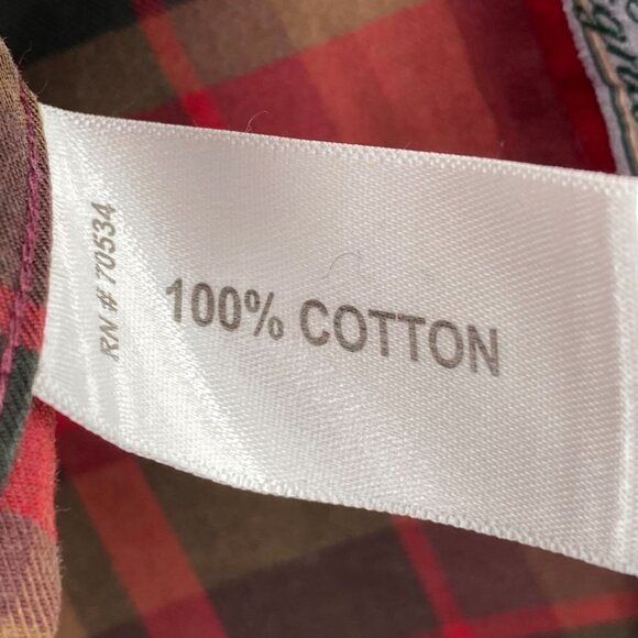 Orvis Signature Twill Red Plaid Long Sleeve Button Down Shirt Men’s Size XXL - Picture 6 of 7